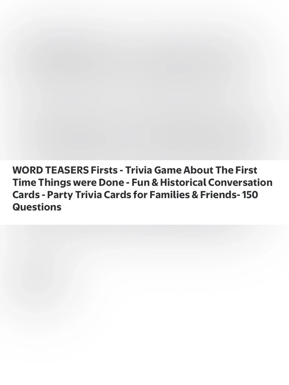 BN SEALED WORD TEASERS TALK LAUGH LEARN FIRSTS EDITION GAME